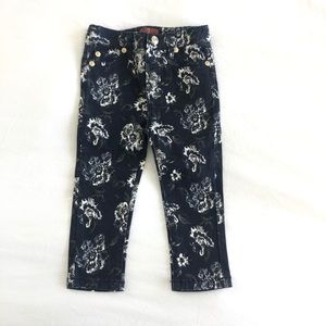 7 For All Mankind Baby Girl 18M Floral Jeans